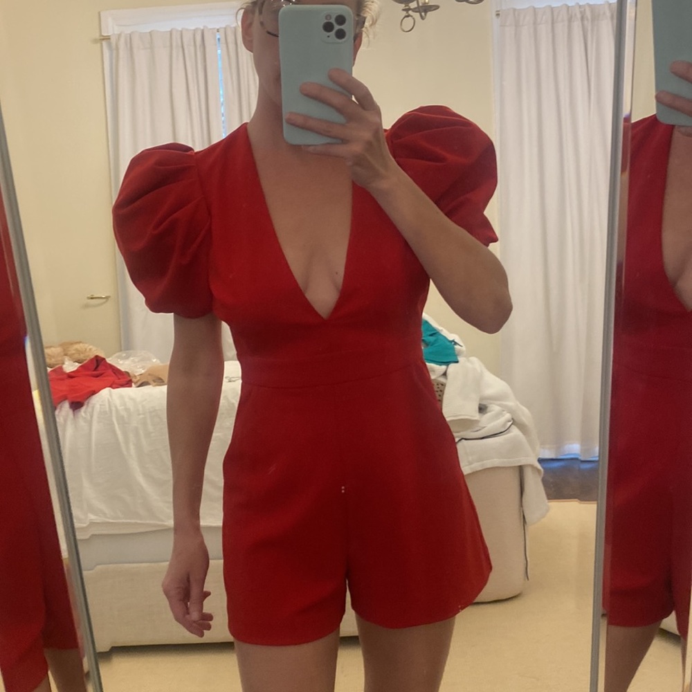 Karlie Red Romper, New with Tags, Never worn, perfect for the holidays